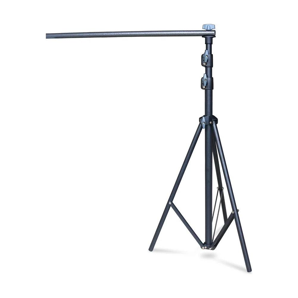 Single stand with the crossbar attached, side view