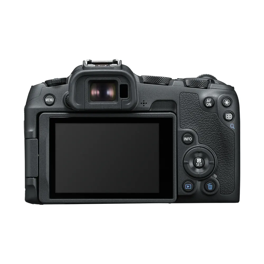 Canon EOS R8, rear view with screen