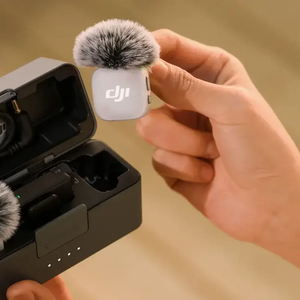 DJI Mic Mini 2 official DJI product scene, close up