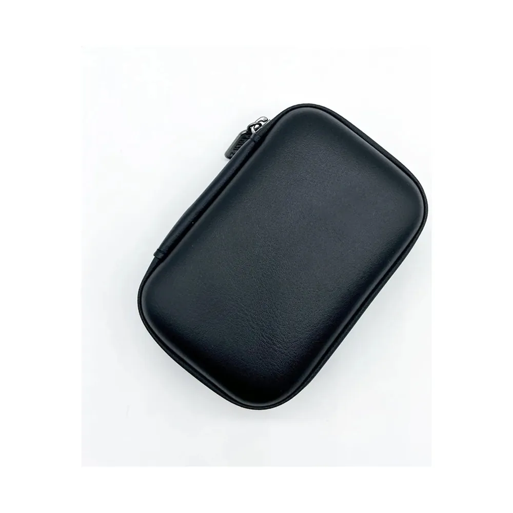 Black hard EVA camera case, closed