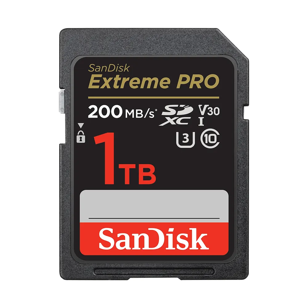 SanDisk Extreme PRO SD UHS-I card, 1 TB card