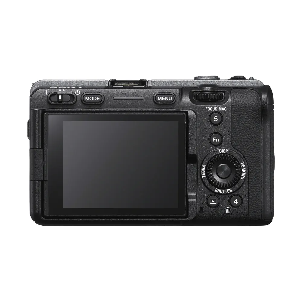 Sony FX3, rear view with screen