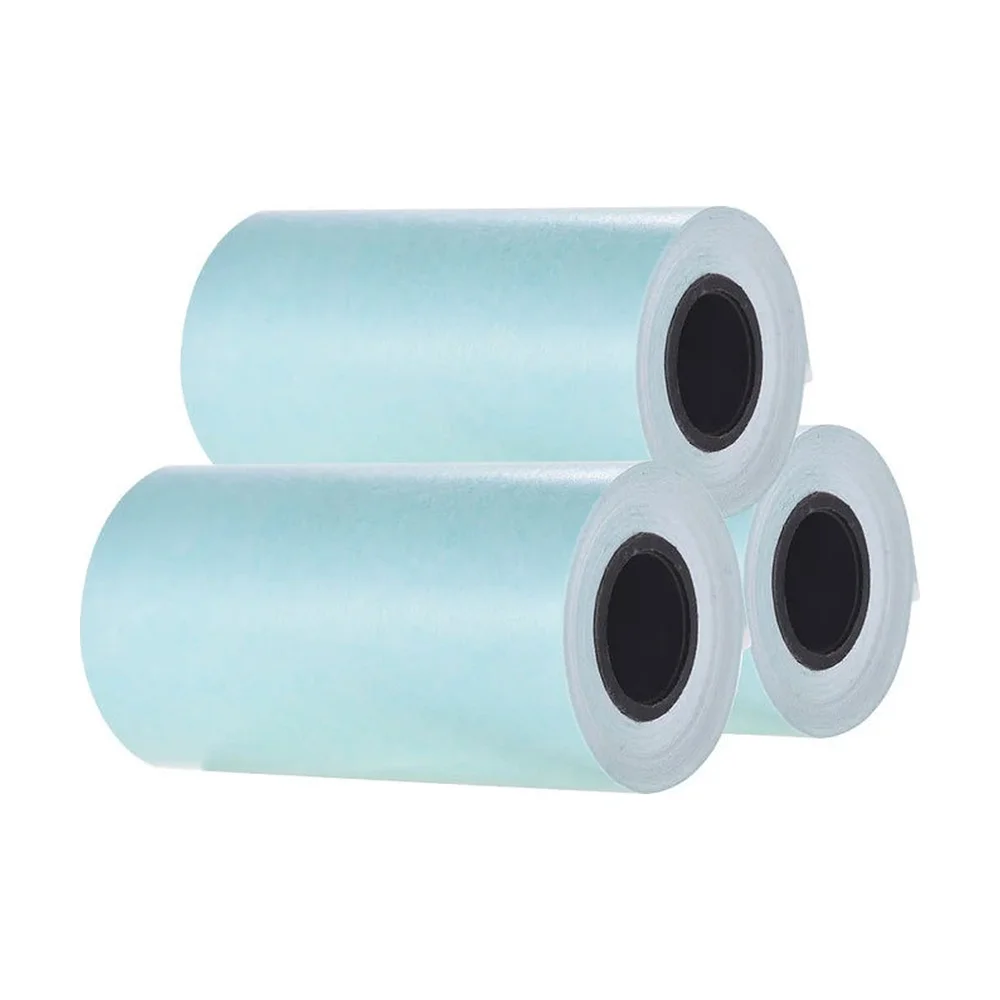 Three thermal paper rolls stacked